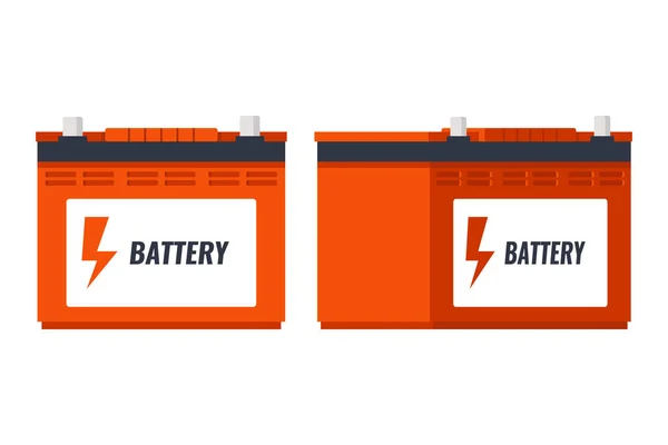 Autobatterie Symbol Isoliert Auf Weißem Hintergrund Akkumulatorbatterie Und Akkumulatorbatterie Batterie — Stockvektor