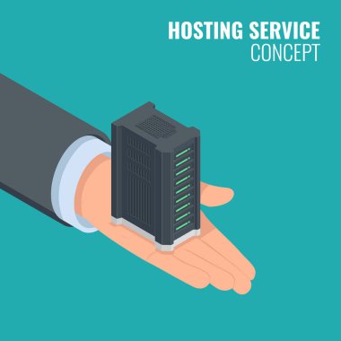 İllüstrasyon ağ sunucusu, vektör 