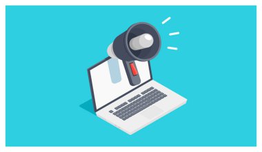 dizüstü bilgisayar nesneleri illüstrasyon vektör 