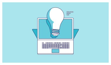 dizüstü bilgisayar nesneleri illüstrasyon vektör 