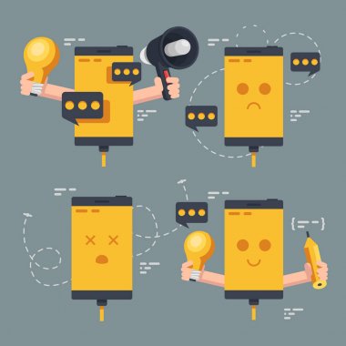 Para Finans istatistik teknoloji vektör çizim 