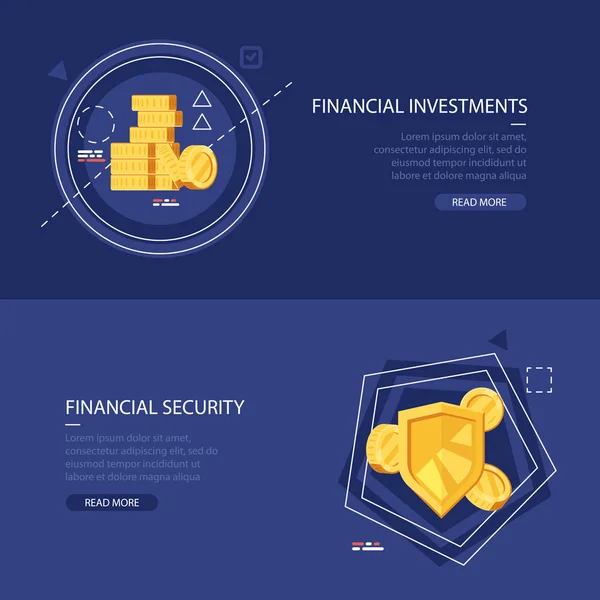 オンライン金融のベクトル図 — ストックベクタ