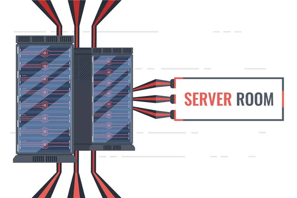 Ilustrace Síťového Serveru Vektorové — Stockový vektor