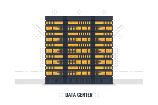 Abbildung Des Netzwerk Servers Vektor — Stockvektor