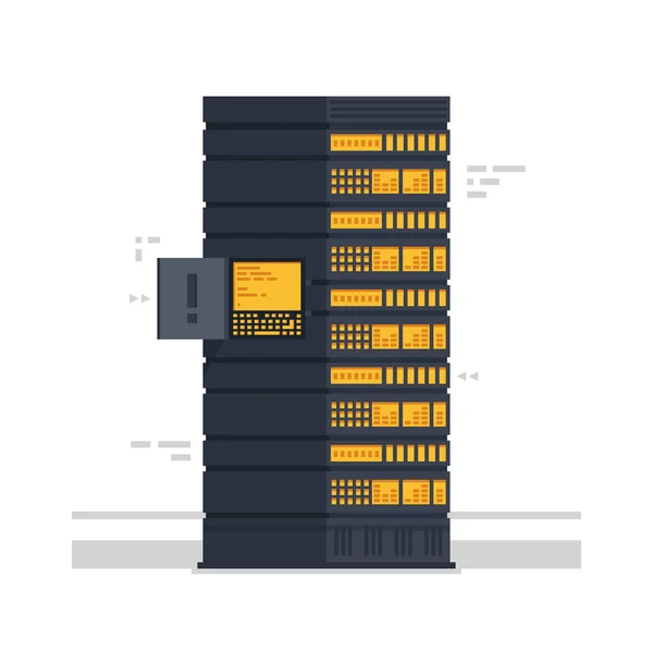 図ネットワーク サーバーのベクトル — ストックベクタ