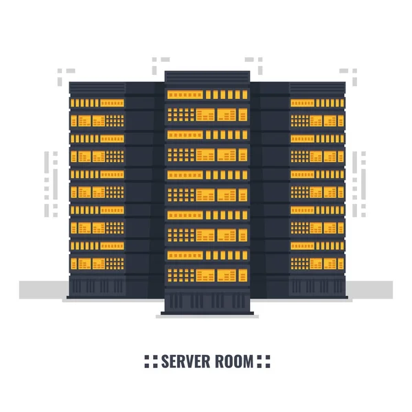 Abbildung Des Netzwerk Servers Vektor — Stockvektor