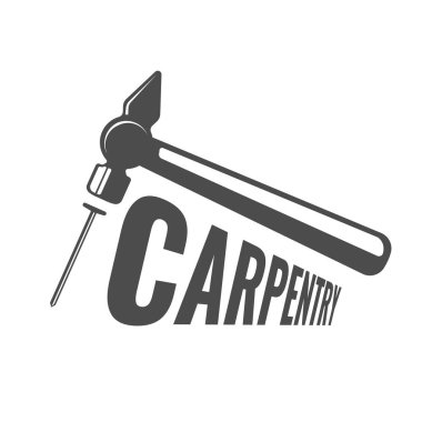 ahşap marangozluk vektör çizim ayarla 