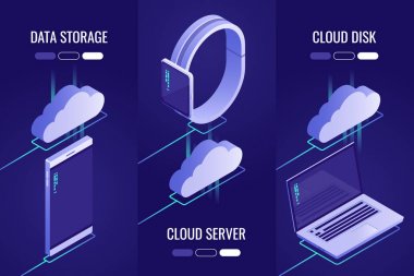 Bulut bilgi işlem kavramı. İstemci bilgisayarlar, kaynaklara 