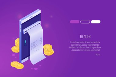 Yatırım getirisi kavramı. Mali iş Firma Web başlığı. Gelecekteki gelir büyüme ve para verir. Düz vektör çizim