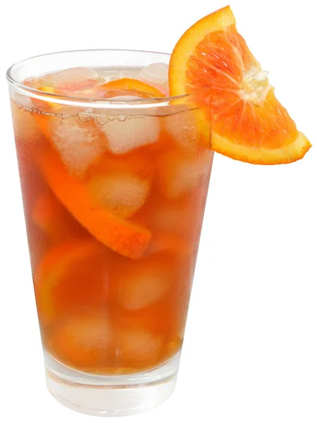 Cóctel con zumo de naranja y hielo — Foto de Stock