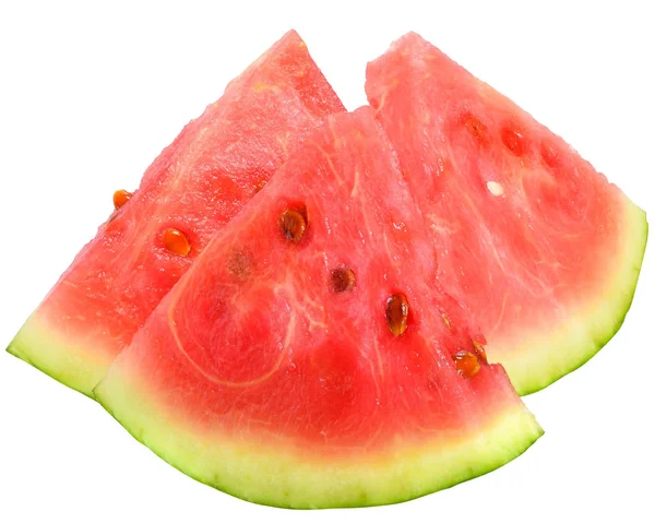 Kus zralý meloun, samostatný — Stock fotografie
