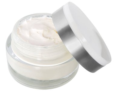 izole bir krem ile jar