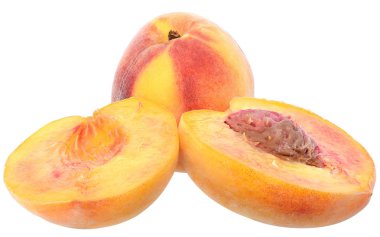 İki şeftali yakın kadar izole kesmek