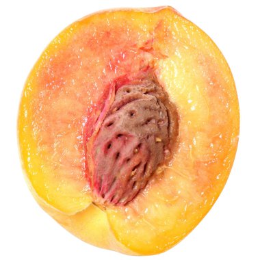 kesme şeftali izole kapatmak