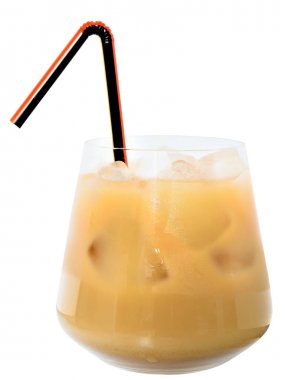 Cam izole buzlu kahve