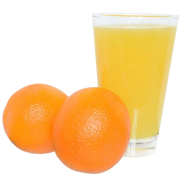 Jus d'orange geïsoleerd — Stockfoto