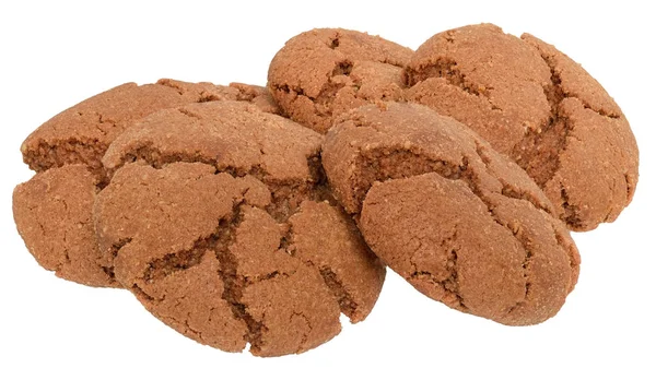 Изолированное аппетитное шоколадное печенье — стоковое фото