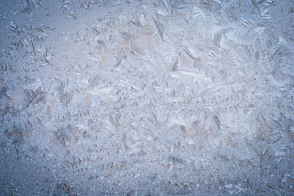 冰玻璃自然花纹特写 — 图库照片