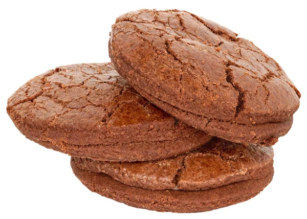 Galletas de chispas de chocolate apetitosas aisladas —  Fotos de Stock