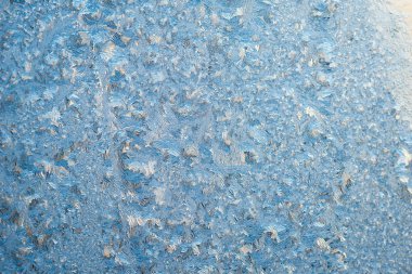 Ayaz doğal desen kış pencere yakın çekim