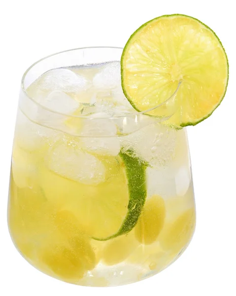 Mojito cocktail with lime isolated — Stock Photo, Image