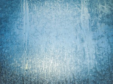 Kış penceresinde soğuk doğal desen