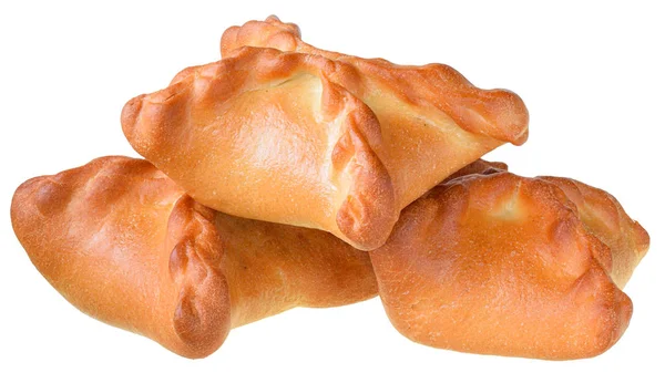 Baked pasties close-up isolated — Stock Photo, Image