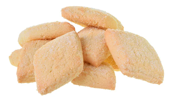 Hausgemachte Shortbread Cookies isoliert — Stockfoto