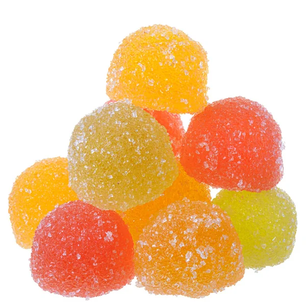 Heap doces multicoloridos isolados — Fotografia de Stock