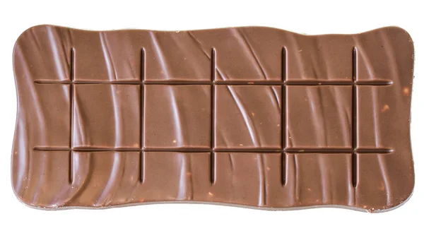 チョコレートトップビューのバー分離 — ストック写真