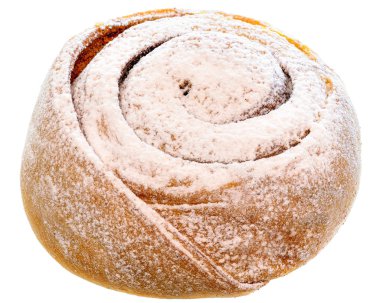 Tereyağlı salyangoz yakın plan izole edilmiş.