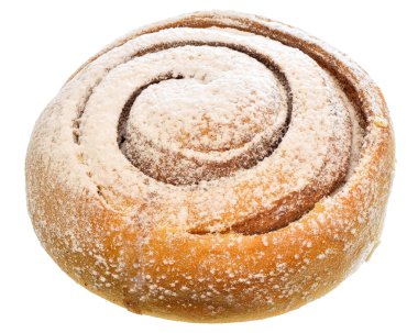 Tereyağlı salyangoz yakın plan izole edilmiş.