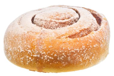 Tereyağlı salyangoz yakın plan izole edilmiş.