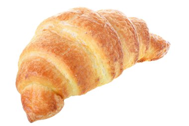 Traditional french pastry croissant isolated
