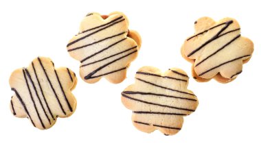 Çikolatalı ve kremalı kurabiye sandviçi.