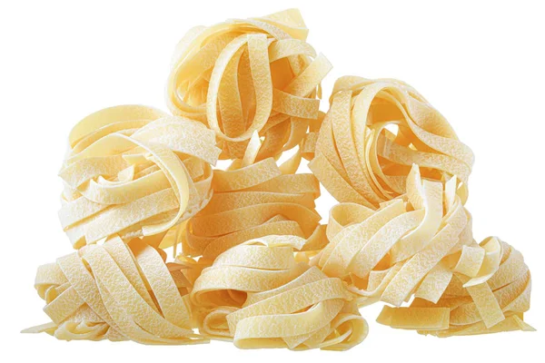 Pasta pappardelle nest geïsoleerd — Stockfoto