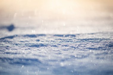 Taze kar tanesi doku makro arka plan