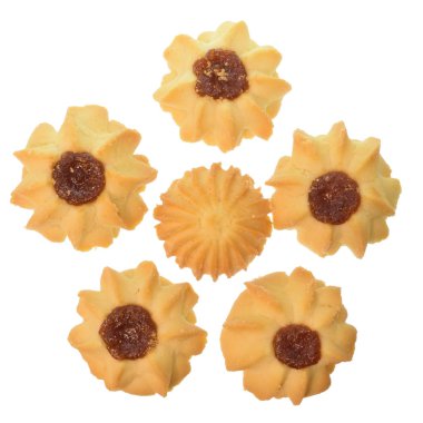 Elma reçelli ev yapımı kurabiye.