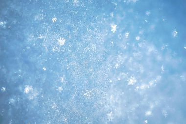 Taze kar tanesi doku makro arka plan