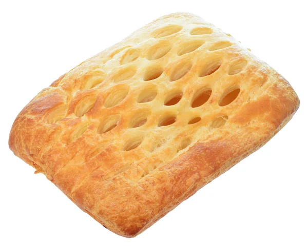Pão doce com vista superior de enchimento isolado — Fotografia de Stock