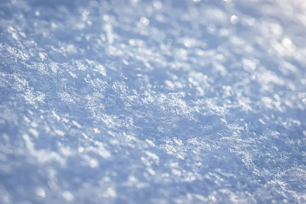 新鲜雪花纹理的宏观背景 — 图库照片