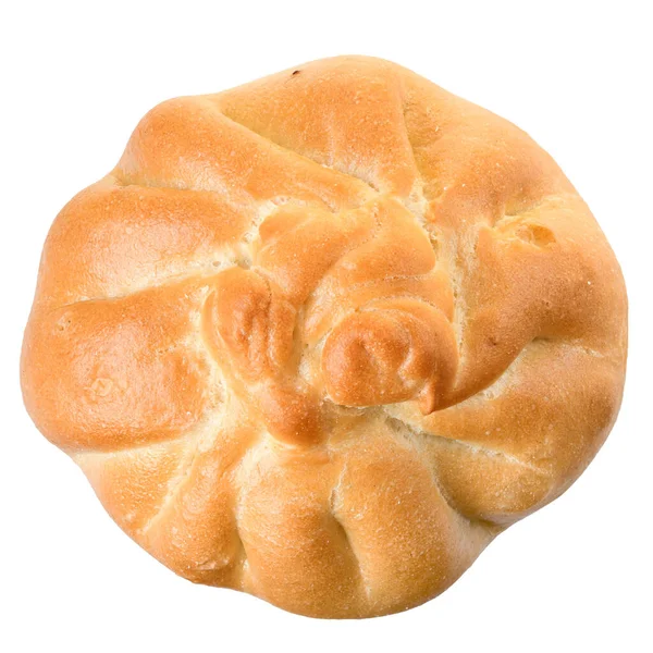 Pan Dulce Con Relleno Aislado Sobre Fondo Blanco — Foto de Stock