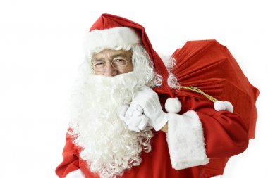 Noel Baba hediye çanta ile