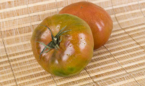 Cuire Tomates Buch Tranche Poupe Croissance Nature Herbe — Photo