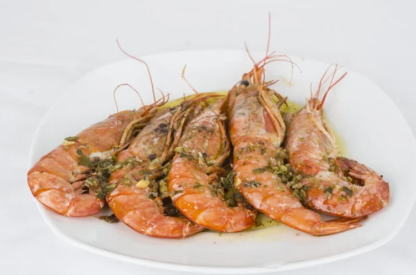 Mahlzeit Essen Küche Spanisch Gambas Gourmet Andalusische Meeresfrüchte — Stockfoto