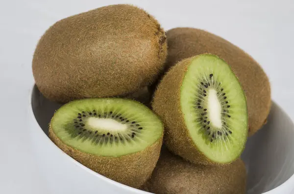 Makanan Hijau Buah Buahan Masak Kebun Kiwi Vitamin — Stok Foto