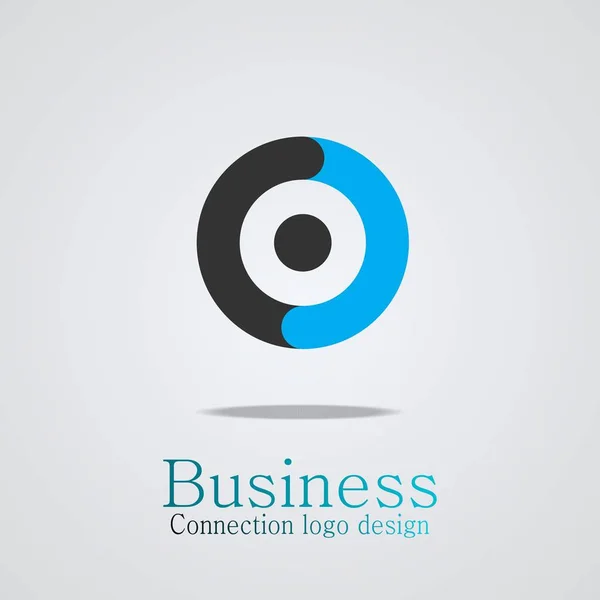 Επιχειρήσεων Συνδέοντας Λογότυπο Στρογγυλό Σχέδιο Λογότυπο Ανυσματικά Εικονίδια — Διανυσματικό Αρχείο