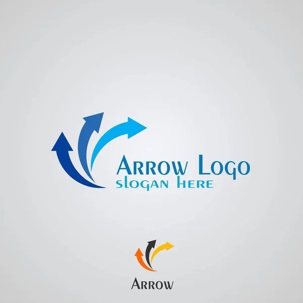 Дизайн Логотипу Стрілки Бізнес Логотип — стоковий вектор