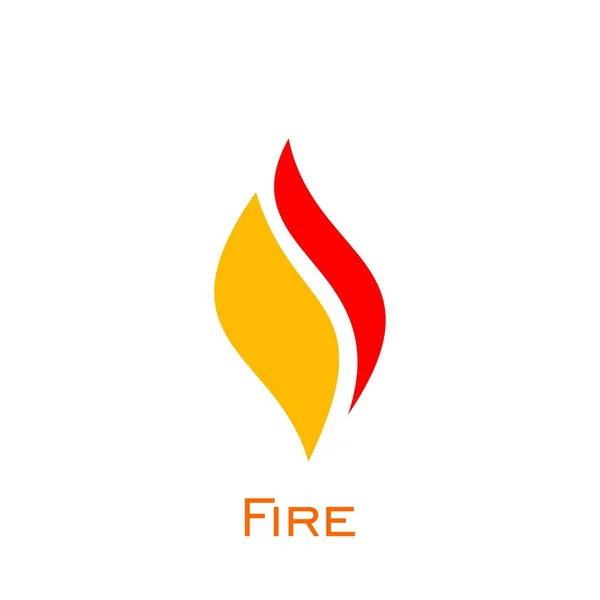 Fire Logo Design Simple Logo Creative Design Vector Icons — Stock Vector