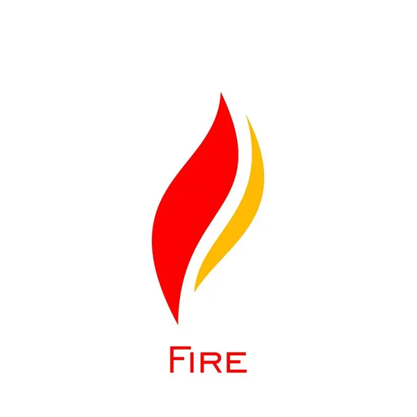 Fire Logo Design Simple Logo Creative Design Vector Icons — Stock Vector